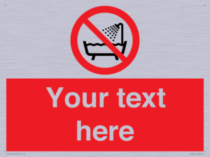 Custom Do not use this device in a bathtub shower or water-filled reservoir